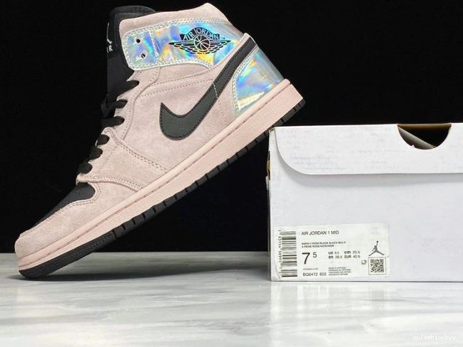 Air 1 (W) Jordan BQ6472-602 Iridescent Powder Dirty Mid 0725